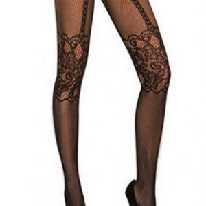 Temptlife Black Pantyhose Fishnet Tights With Thong