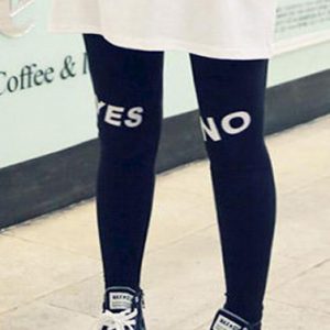 Womens celebrity yes or no printed legging