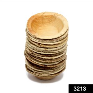 Disposable Round Shape Eco-friendly Areca Palm Leaf Bowl (5x5 inch) (pack of 25)
