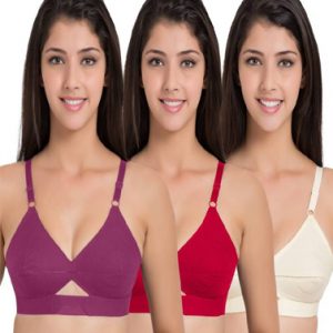 3 Women's Ultimate Lift and Support Wireless Plus Size Bra