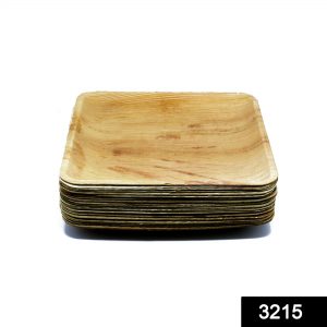 Disposable Square Eco-friendly Areca Palm Leaf Plate (6x6 inch) (pack of 25)