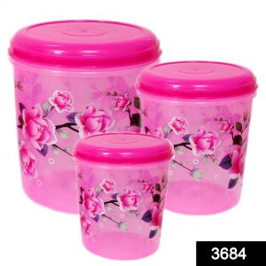 Food Storage Containers Kitchen Containers for Storage Set (Set of 3) (multicoloured)