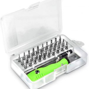 32 in 1 Mini Screwdriver Bits Set with Magnetic Flexible Extension Rod