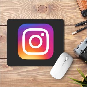 Instagram Logo Printed Mouse Pad
