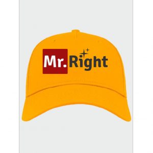 Mr Right Printed Cap (Free Size)