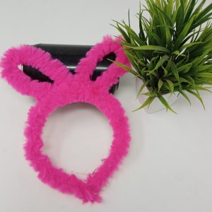Fur Velvet Bunny Ear Hair Band For Girls Kids Toddlers Rabbit Hair Band (Pink, Sky Blue, Red, Maroon, White