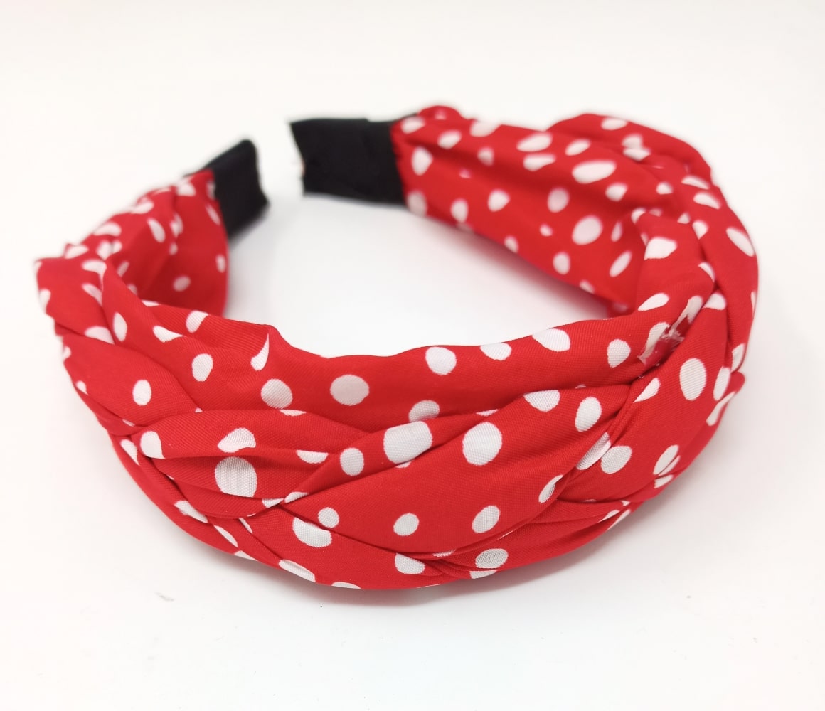 1 pc Red Hair Band with White Small Polka Dots Design / Stylish Plastic  Hairband Headband for Girls and Women Head Band (Red)- Pack of 1 pc -  CouponRocks