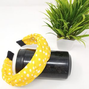 Hair Band with White Small Polka Dots Design Stylish Plastic Hairband Headband for Girls and Women Head Band