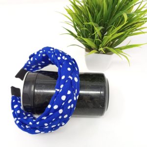 Hair Band with White Small Polka Dots Design Stylish Plastic Hairband Headband for Girls and Women Head Band