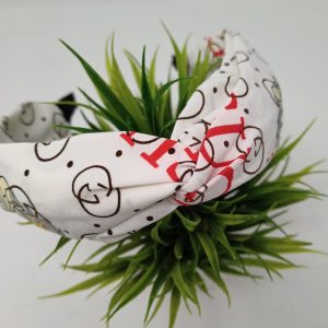Knotted Floral Print Cross Knot Hair Bands Headbands for Women, Girls