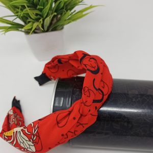Knotted Floral Print Cross Knot Hair Bands Headbands for Women, Girls