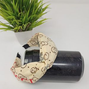 Knotted Floral Print Cross Knot Hair Bands Headbands for Women, Girls
