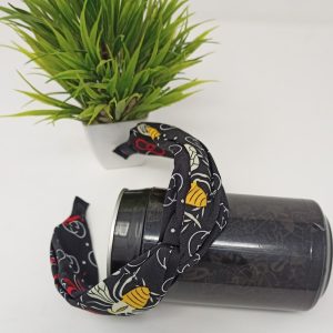 Knotted Floral Print Cross Knot Hair Bands Headbands for Women, Girls