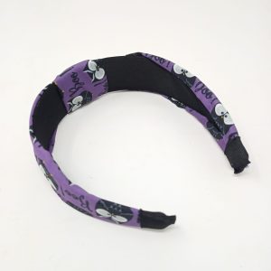 Owl print Korean Style Solid Fabric Knot with Tape Plastic Hairband Headband for Girls and Women