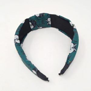 Owl print Korean Style Solid Fabric Knot with Tape Plastic Hairband Headband for Girls and Women