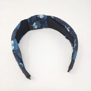 Owl print Korean Style Solid Fabric Knot with Tape Plastic Hairband Headband for Girls and Women