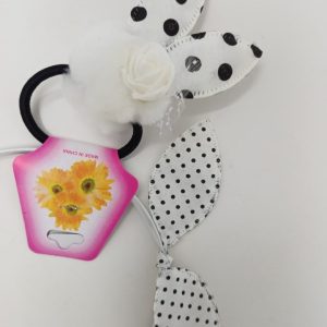 6 pcs Bunny Ear Hair Band Rabbit Headband with Pom Pom Bunny Rubber Hairband, Kids Hairband for Girls