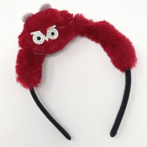 Furry Hair Band With Bunny Eyes Cat Ears Pattern Head Band For Women's And Girl's Hair Band
