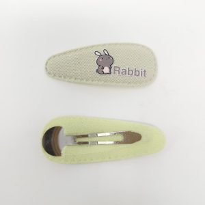 Bunny Printed Baby Hair Clip