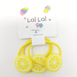Cute Fruits Design Hair Bands For Girls Rubber Band