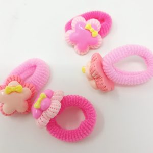 Flower Design Hair Rubber Bands Ponytail Holders for Girls Women Kids