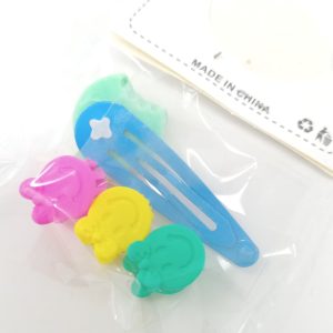 Ice Cream Design Hair Clips with Small Claws for Kids