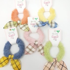 Rabbit Fur Scrunchies Rubber Band