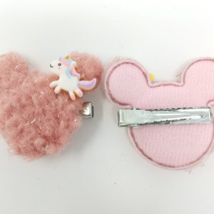 fur bunny hair clip