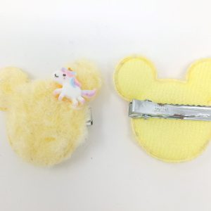 fur bunny hair clip