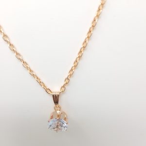 gold plated pendant necklace set with earrings ring, chain for women