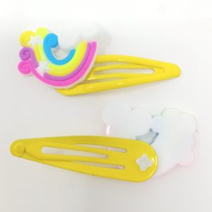 rainbow hair clip for girls, kidsand toddlers