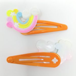 rainbow hair clip for girls, kidsand toddlers