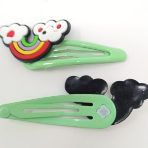 rainbow hair clip for girls, kidsand toddlers