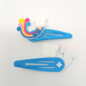 rainbow hair clip for girls, kidsand toddlers