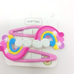 rainbow hair clip for girls, kidsand toddlers