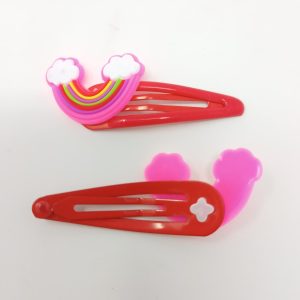 rainbow hair clip for girls, kidsand toddlers