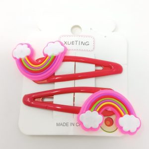rainbow hair clip for girls, kids and toddlers