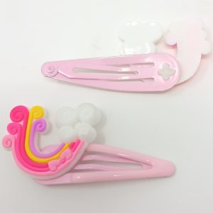 rainbow hair clip for girls, kidsand toddlers