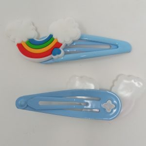 rainbow hair clip for girls, kidsand toddlers