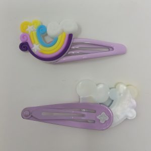 rainbow hair clip for girls, kidsand toddlers