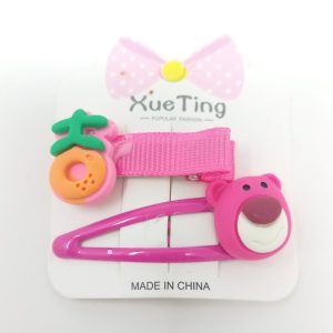 teddy design hair clips