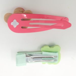 teddy design hair clips