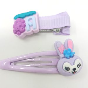 teddy design hair clips