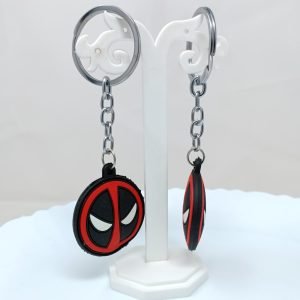 deadpool face marvel key chain