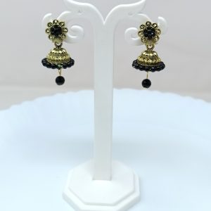 flower design stud jhumka earrings drop earrings