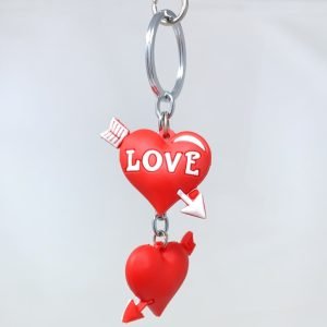 heart shaped love keychain