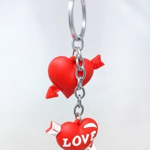 heart shaped love keychain