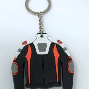 KTM Bikerz racer Jacket Double sided Hard Rubber Design Keychain for Car Bike Home Keys for Men and Women (Pack of 1 pc)
