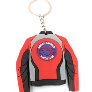 ktm bikerz racer jacket double sided hard rubber design keychain