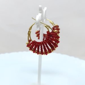 pearl earrings marron